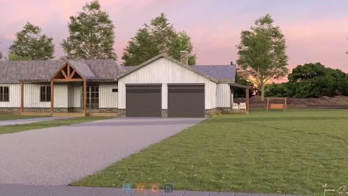 do 3d architectural visualization exterior renders and 4k interior home design