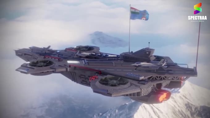 make realistic 3d sci fi aircraft and aerospace cinematic animation