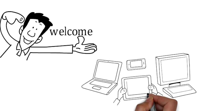 create an amazing whiteboard animation video 24 hours