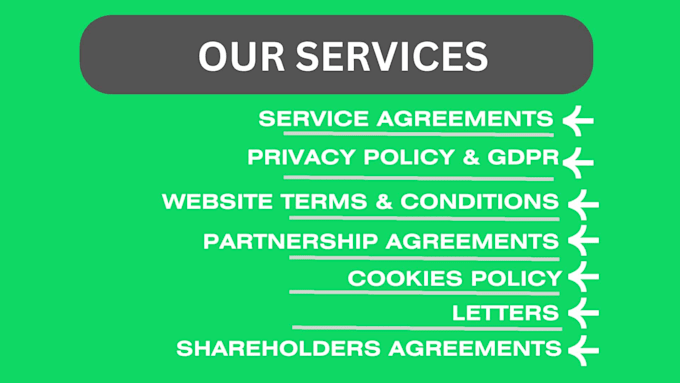 draft service agreements, sales agreements and aoa