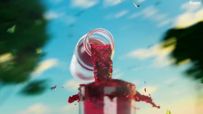 3d beverage animation video product rendering amazon cgi product video ads model