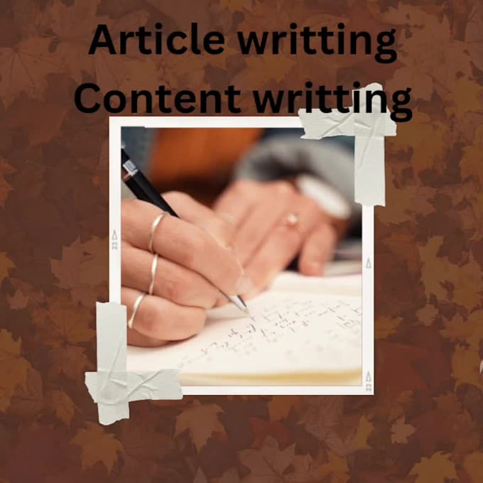 Do seo article writting blog and content in high quality by Haider17ali ...