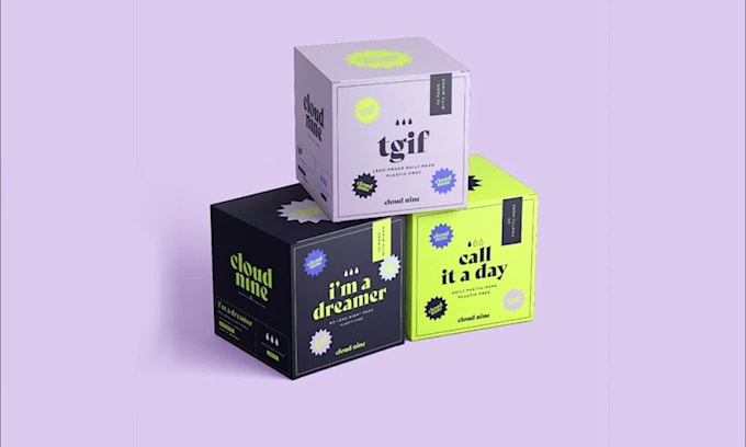 do packaging box design, product design, label design