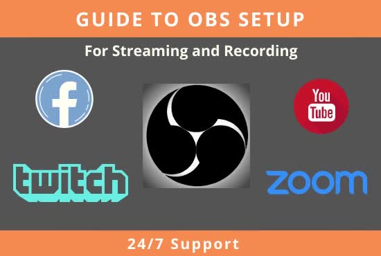 Setup your obs studio for twitch, facebook, youtube, etc streaming by  Zeeshanakram557 | Fiverr