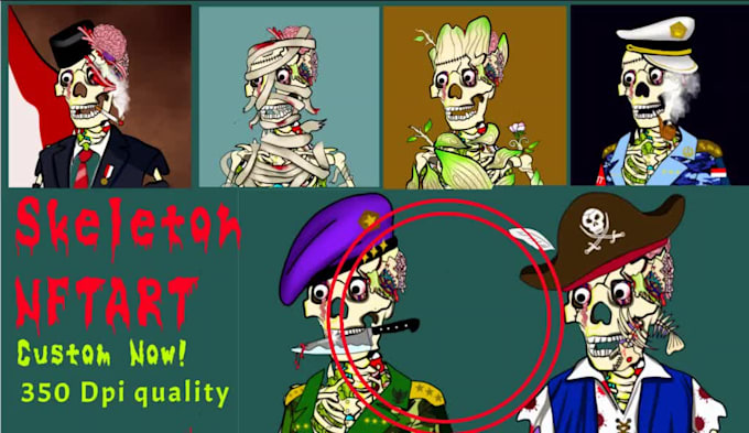custom your nft collection skeleton horror