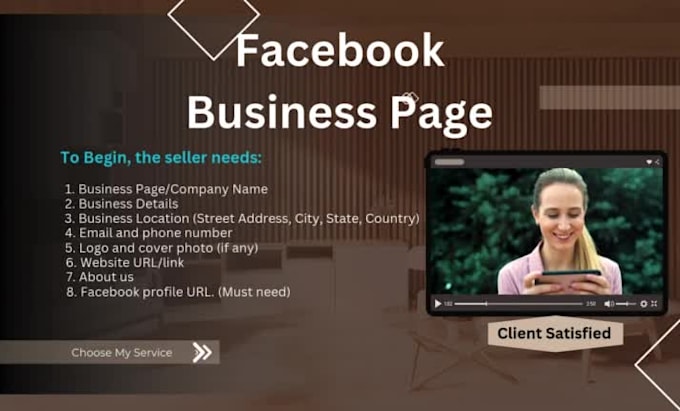 create, setup and design professional facebook business page