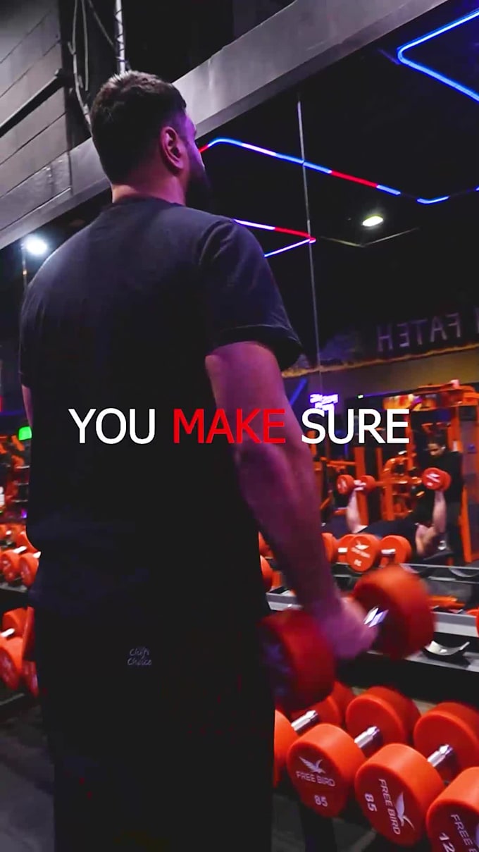 do fitness video editing including gym, workout, sports shorts