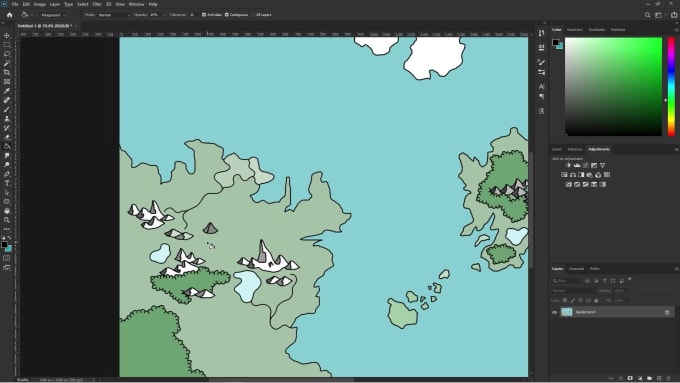 Draw an entirely customizable fantasy world map for you by Worldpainter ...