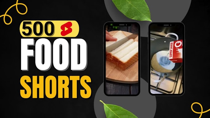 create and edit 500 food shorts