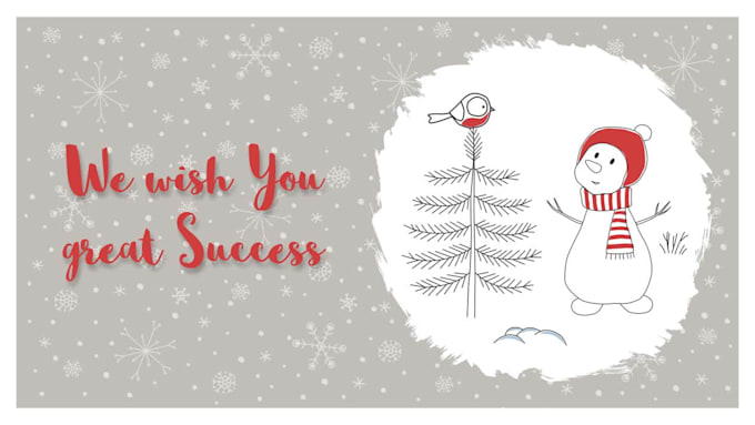create festive christmas greetings video