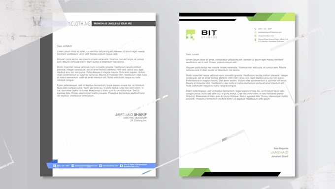 design professional letterhead for your business