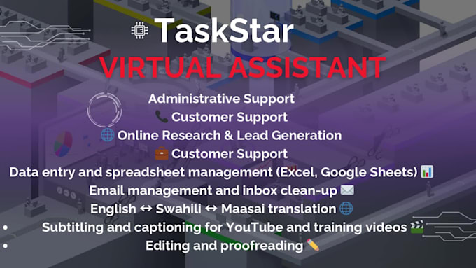 be your professional virtual assistant for repetitive tasks