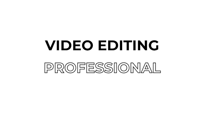 professional video editing creation