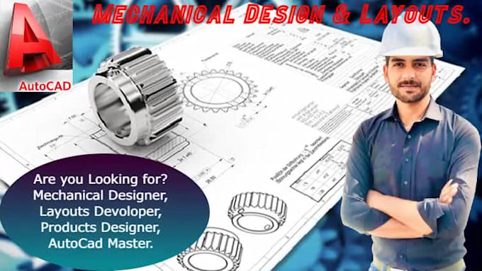 draw 2d mechanical drawings and do 3d modeling in autocad or pro e