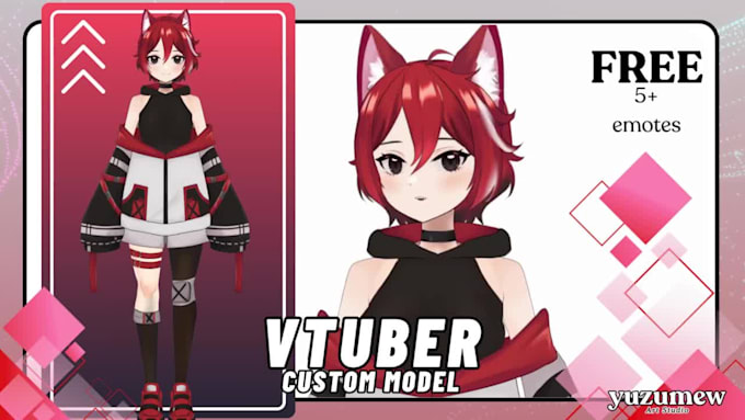 design and rig amazing vtuber model for live2d