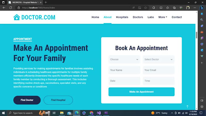 develop an asp net mvc and dot net core applications
