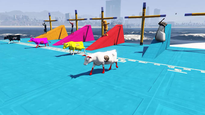 record gta 5 spiderman cow video