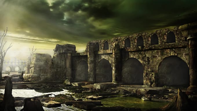 create concept, visual development, digital painting, matte painting