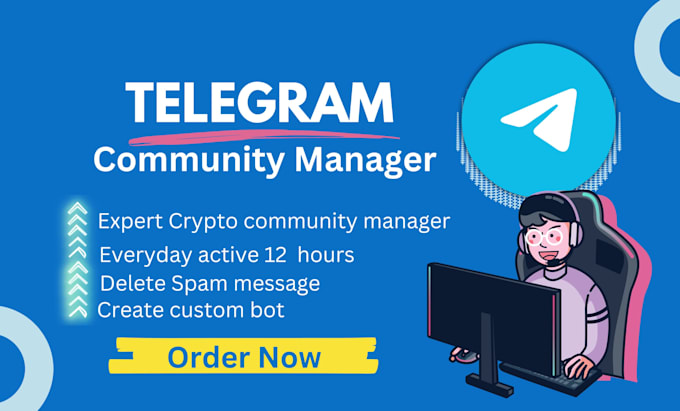 be expert telegram community manager for your crypto project