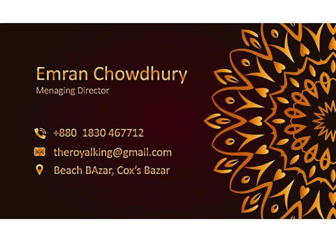 design professional and luxury business card