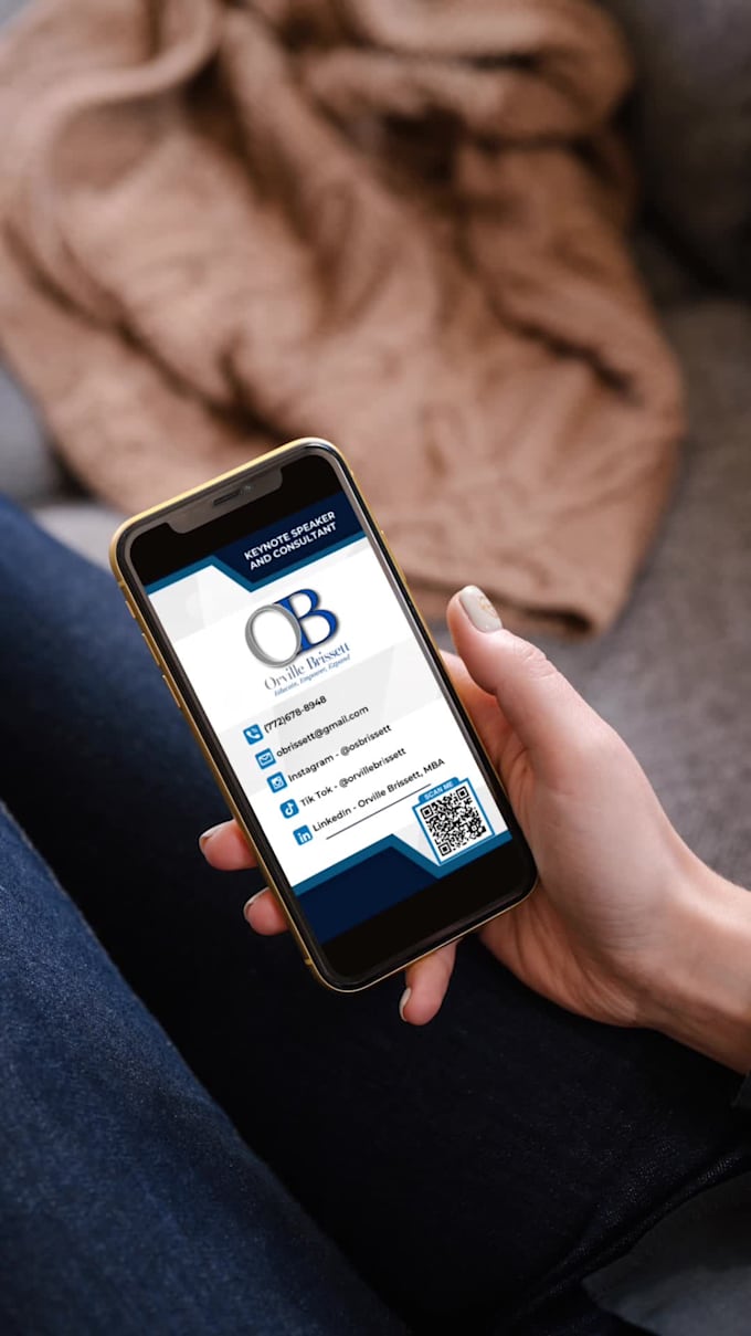 design digital business cards with qr codes and clickable links