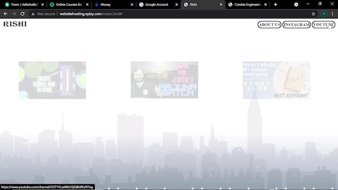 website creation with html and css