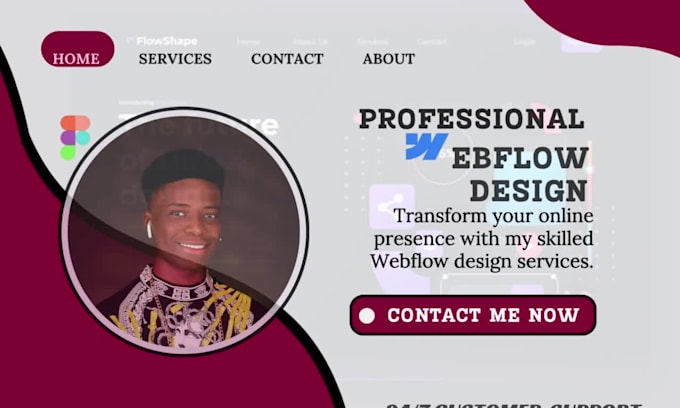 design a professional webflow website wordpress website relume library