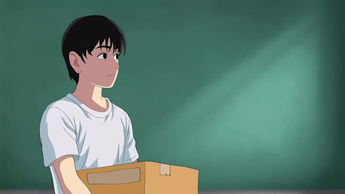 animate your character in anime style 2d cartoon video