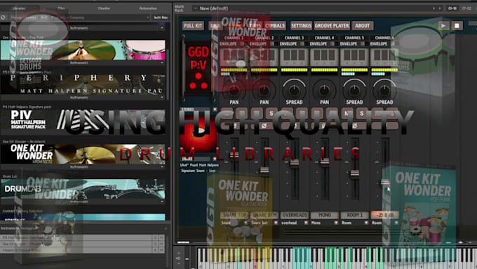 create realistic midi drums for prog, metal, djent and rock