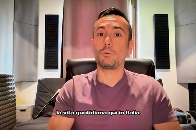 have a slow italian conversation with you