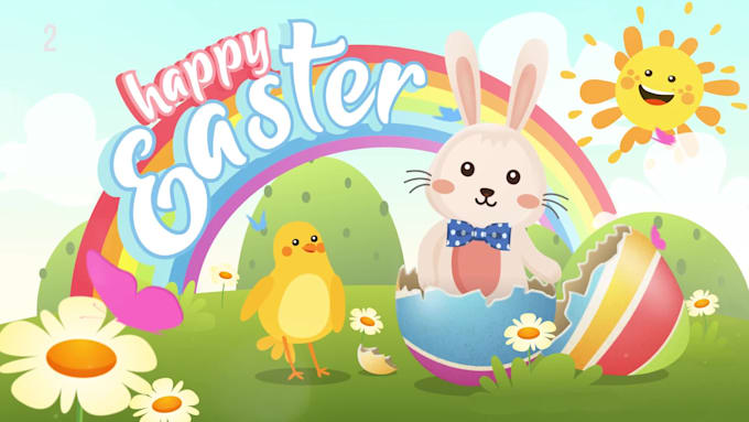 make an amusing greeting video with easter egg