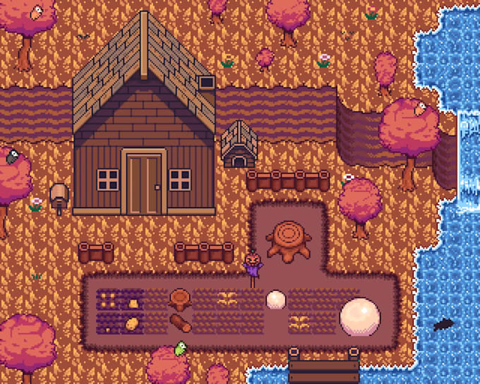 make top down pixel art tilesets for you