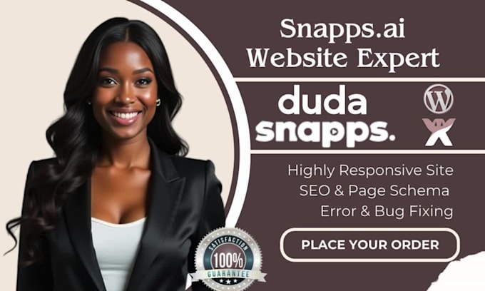 design your website using snapps, duda, wix, wordpress