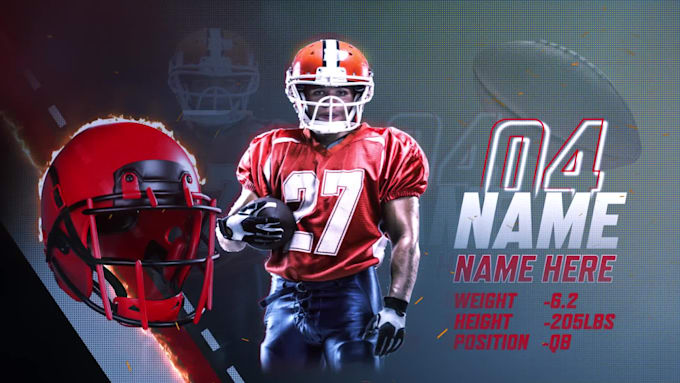 Design stunning sports rosters intro video by Socialmedo | Fiverr