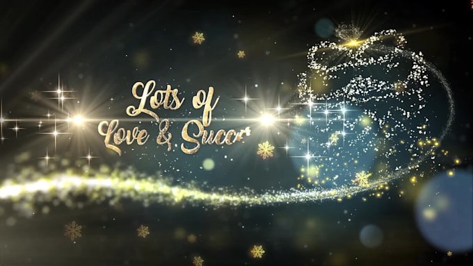 create a personalized merry christmas video greeting
