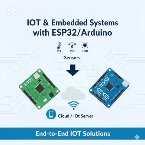 design and program embedded systems with arduino, esp32, and sensors