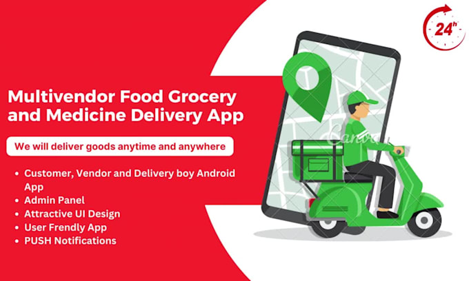 Build custom food delivery apps like uber eats, door dash by Devjakir ...