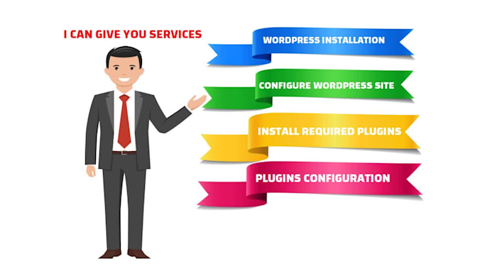 install wordpress and setup a basic website