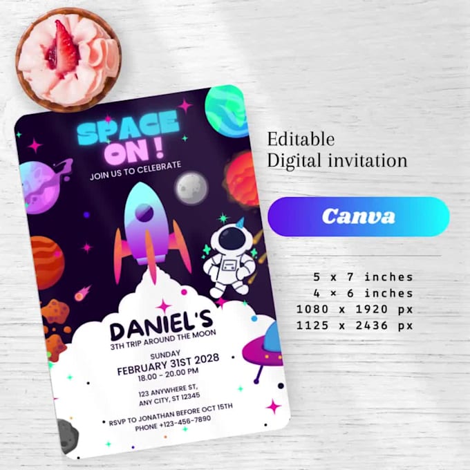 design invitation card for your birthday party