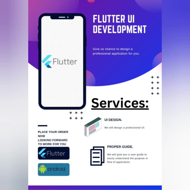 Do flutter app development, flutter ui for android by Soft_expert40 ...