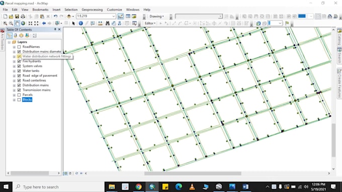 do urban planning parcel mapping in arcgis arcmap