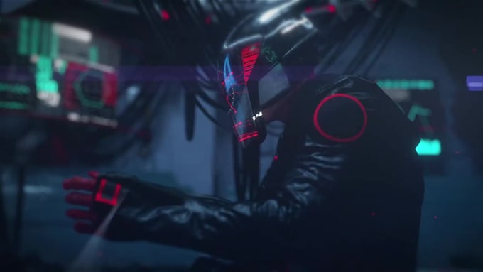 do dark 3d cyberpunk gaming youtube intro