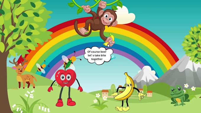 create kids video kids learning animation video