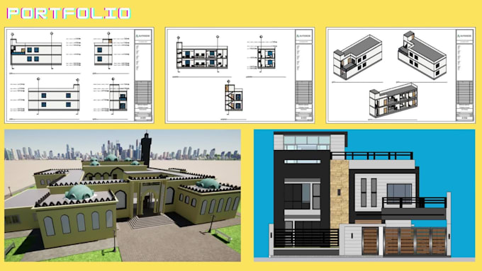 create architecture 2d and 3d models in autocad and revit