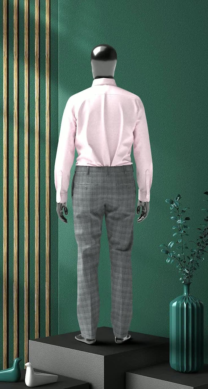 design patterns garment by optitex and fitting 3d model