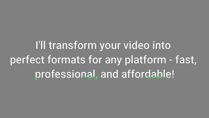 resize and optimize your videos for any social media platform
