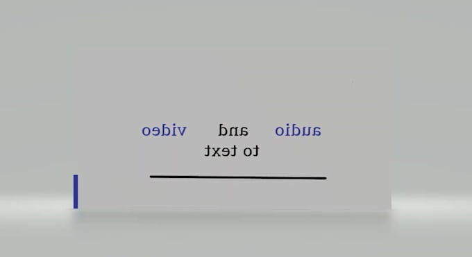do audio or video transcriptions in texts