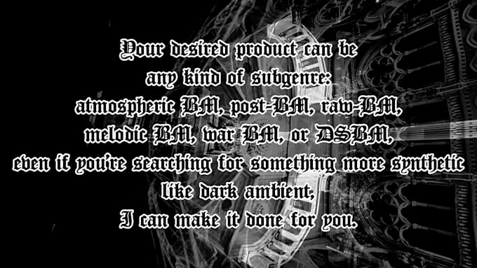 Make a black metal song for you by Rbalint_metal | Fiverr