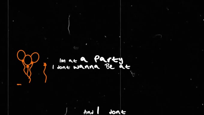 create hand drawn lyric video
