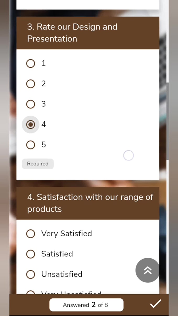 create professional online survey form for business
